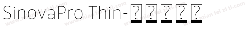 SinovaPro Thin字体转换